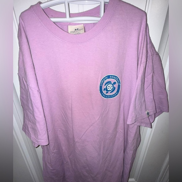 SIMPLY SOUTHERN T - Shirt Women's  L Cotton Lavender Purple SS "Save Our Oceans" - Picture 3 of 10